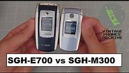 Samsung SGH-E700 vs SGH-M300 Comparison