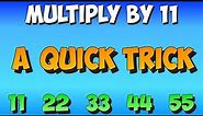 11 times trick (for numbers greater than 9)- multiplication math song