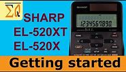 Sharp EL520XT and EL520X: Getting Started
