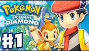Pokemon Brilliant Diamond and Shining Pearl - Gameplay Walkthrough Part 1 - Sinnoh Region Intro!
