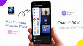 Enable Background Stream Features In Realme Oppo Smart Sidebar