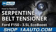 How to Replace Serpentine Belt Tensioner 09-14 Ford F150