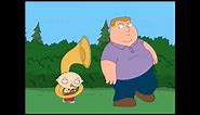 Family Guy Stewie follows fat people with tuba