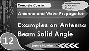 Example of Antenna Beam Solid Angle in Antennas and Wave Propagation by Engineering Funda