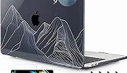 Lepeoac for MacBook Pro 16 inch Case 2019 2020 Release Model A2141, Plastic Hard Shell Cover with Keyboard Cover for MacBook Pro 16 inch with Touch Bar & Touch ID - Abstract Mountain