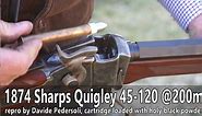 1874 Sharps Quigley in 45-120 by Pedersoli at 200m