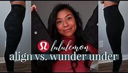 Lululemon Align vs Wunder Under Leggings Comparison/Try-On Review