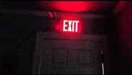 Exit signs installed