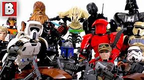 Every LEGO Star Wars Buildable Figure Ever Made!!! Big Collection