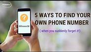 5 Ways To Know Your Phone Number | I Forget My Own Number?