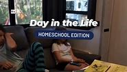 DITL - Homeschool Edition Every day is similar but not the same - we add in science a few days and other topics/activities that the kids are interested in or depending on where we are in the country. #ditl #homeschoolmama #homeschooldays #roadschooling #unschooling | Exploring Outside the 303