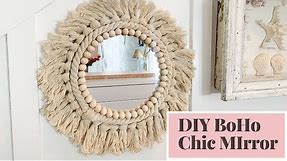 DIY Room Decor BoHo Chic Style Mirror | EASY PROJECT