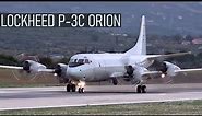 Lockheed P-3C Orion - Close-up Takeoff with Awesome Engine Sound - Split Airport SPU/LDSP