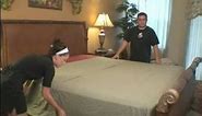 How to Make a Bed : How to Put Flat Sheets on Beds