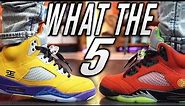 AIR JORDAN 5 "WHAT THE" REVIEW AND ON FOOT IN 4K !!!