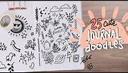 25 Cute Doodles to Fill Your Journal | Beginner Doodles Ideas