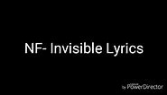 NF- Invisible Lyrics