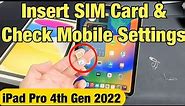 iPad 10th Gen (2022): How to Insert SIM Card & Check Mobile Settings