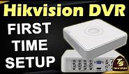 Hikvision DVR First Time Setup // DVR First Time Setup // DVR Setup // Hikvision DVR Setup // DVR
