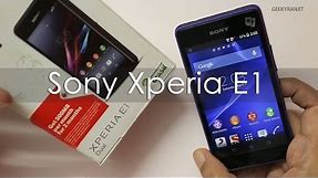 Sony Xperia E1 Budget Android Unboxing & Hands on Overview