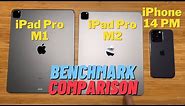 iPad Pro 2022 M2 Benchmark Comparison vs M1 and Apple A16