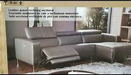 Costco! Leather Power Reclining Sectional (Modern) $1,399!!!