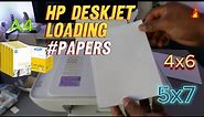 HP Deskjet 2810e Loading A4 Paper & Photo Paper 4x6,5x7!!