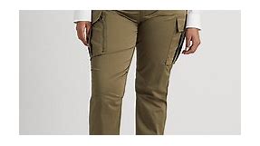 Lauren Ralph Lauren Plus Size Cotton Sateen Cargo Pants - Macy's