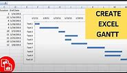 Create a Basic Gantt Chart in Excel