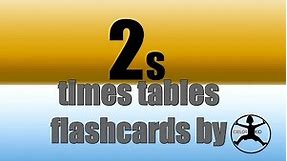 2's times tables flashcards I multiplication facts game