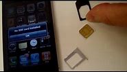 Cut SIM to MicroSIM - How to guide - t-mobile, verizon, AT&T, sprint, iphone 4, ipad