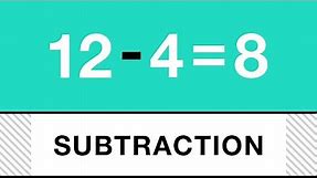 Math Basics: Subtraction
