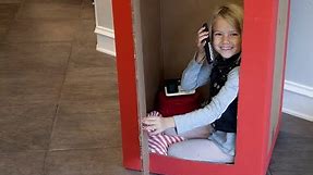How to Make a British Phone Booth from a Cardboard Box