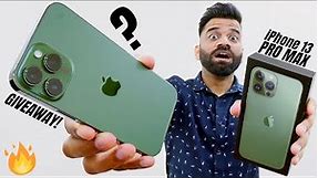 Apple iPhone 13 Pro Max - Alpine Green Unboxing + GIVEAWAY 🔥🔥🔥