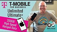 T-Mobile Business Unlimited Ultimate+ for iPhones - 200GB High Speed Hotspot Data