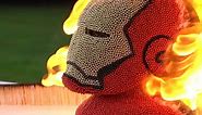 Creating An Iron Man Head Using 60k Matches