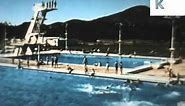 1950s, 1960s Canberra, Olympic Swimming Pool Lido, Australia Archive Footage