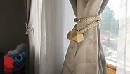 Beautiful magnetic curtain tie backs, quick and easy to use