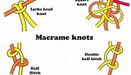 Basic macrame knots
