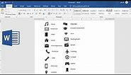 Resume Icons Pack | Insert Icons in Microsoft word 2019