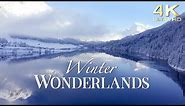 Enchanting Winter Wonderlands ❄️ 4K Snowy Winter Scenery with Beautiful Piano Music