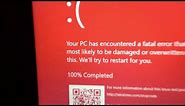 Windows 10 Red Screen Of Death (Idea)