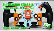 How to install stickers on Logitech G29/G923 (PS4/PC) MVH Studios Wheel