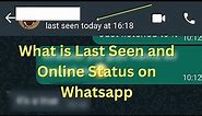 What is Whatsapp Last Seen and Online meaning