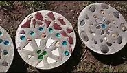 DIY Mosaic Stepping Stones Tutorial with Portland and Sand