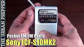 Sony ICF-S10MK2 Pocket AM/FM Radio by TheUrbanPrepper
