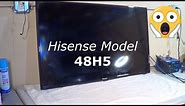 Hisense 48 inch tv, comes on but no backlight (black screen) repair.