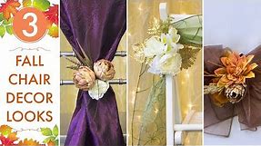 Fall Wedding Ideas | Top 3 Chair Decor Looks | BalsaCircle.com