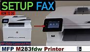 HP Color LaserJet Pro MFP M283fdw Setup Fax.