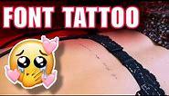 Tattoo fonts tutorial / how to make small tattoo 😎 اموزش کامل تاتو / تاتو بدن زنانه 😍